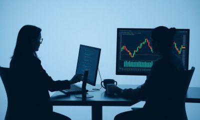 Gráfico da B3 mostrando a variação do mini índice e mini dólar, com investidores analisando as oportunidades de mini contratos futuros.