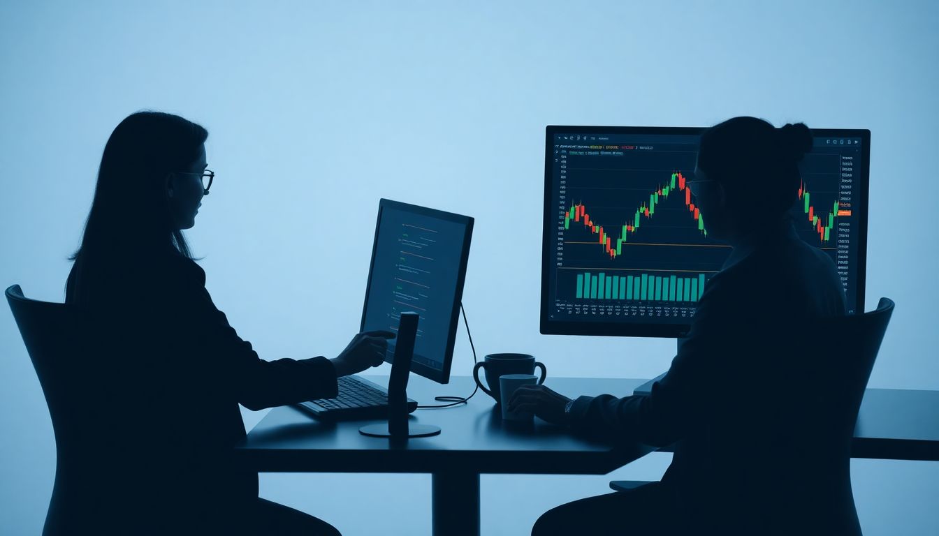 Gráfico da B3 mostrando a variação do mini índice e mini dólar, com investidores analisando as oportunidades de mini contratos futuros.