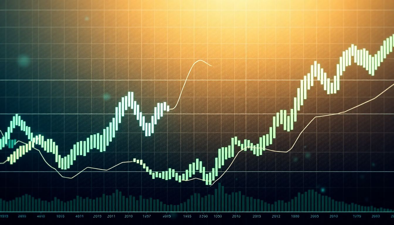 Gráfico limpo do mercado futuro mostrando oportunidades de trade.