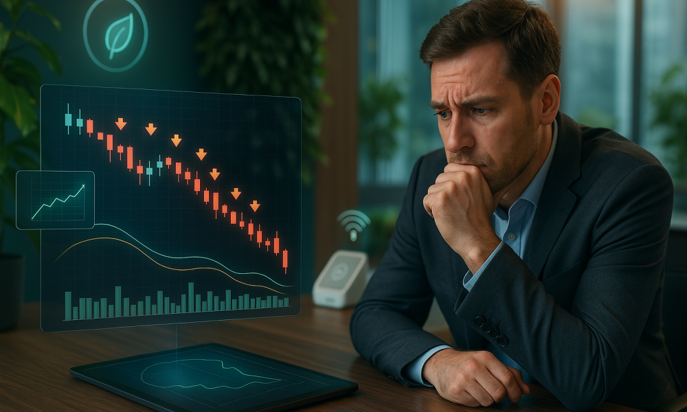 Gráfico de fechamento semanal da Bolsa. Ibovespa teve a pior semana desde 2024, caindo 3,52%, em meio à tensão global com guerra comercial entre Estados Unidos e China.