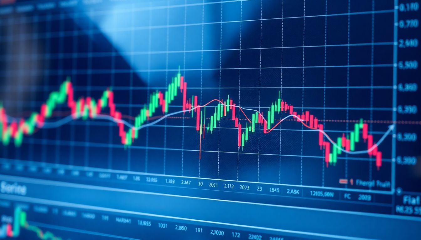 Análise de mercado com indicadores técnicos em mercados voláteis.