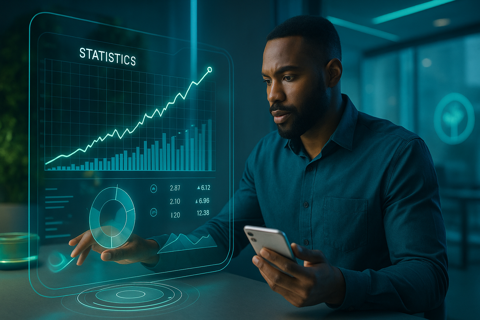 Gráfico ilustrando a performance de um trading system validado estatisticamente