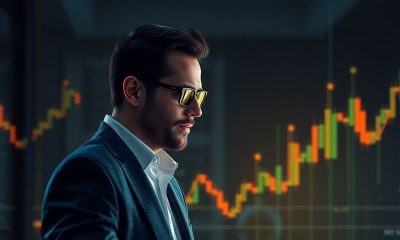 Trader focado analisando estratégias de trading, inspirado pela mentalidade de Brian Gelber.