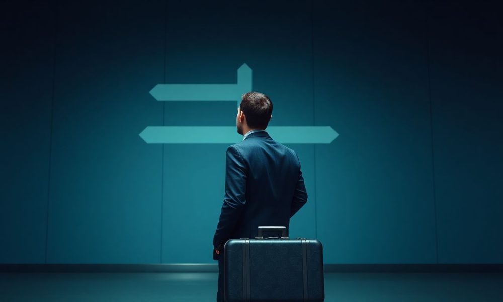 Investidor demonstrando mobilidade financeira com diferentes opções de investimento