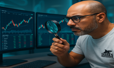 Trader com ferramenta screening configurada para encontrar ações promissoras do Ibovespa no Profit