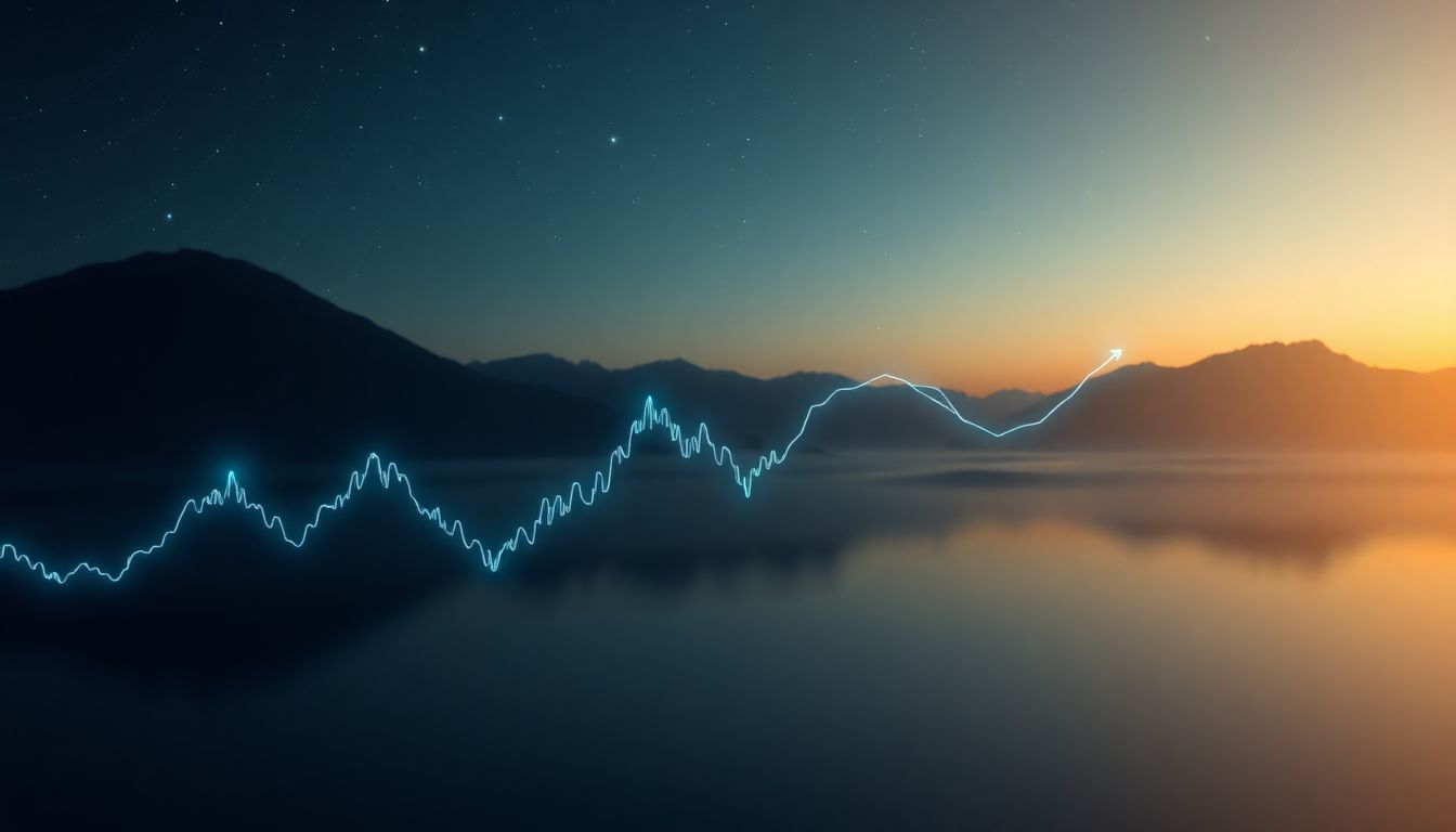 Gráfico de price action mostrando níveis de suporte e resistência.