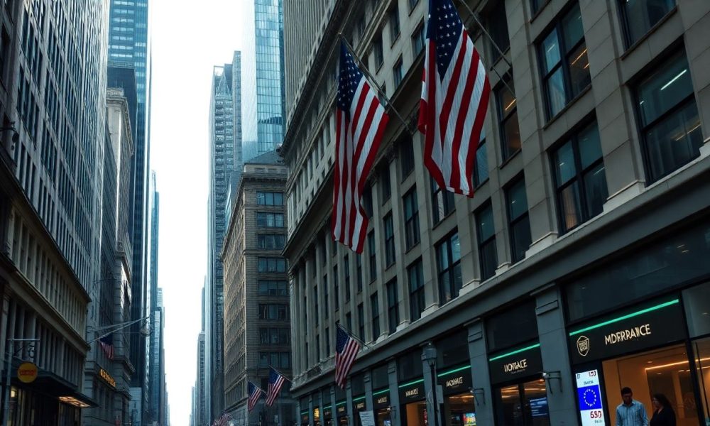 Gráfico mostrando a alta dos índices futuros americanos com destaque para Dow Jones, S&P 500 e Nasdaq