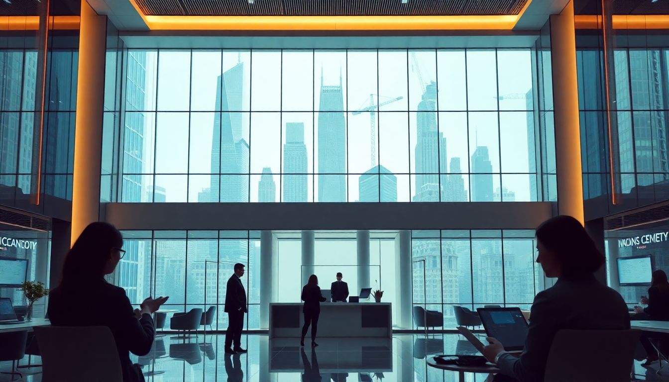 Tela de pregão mostrando gráficos em queda dos índices futuros de Wall Street