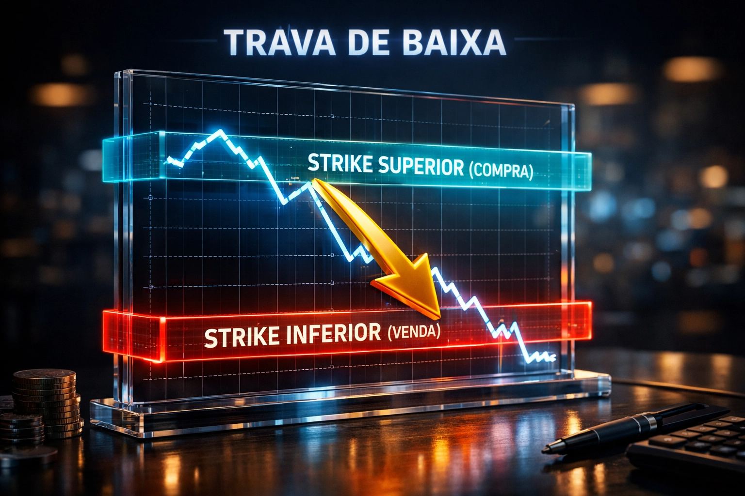 trava de baixa
